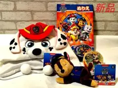パウ・パトロール　マーシャル　ファンキャップ 帽子　ぬいぐるみ　ぬり絵　　新品