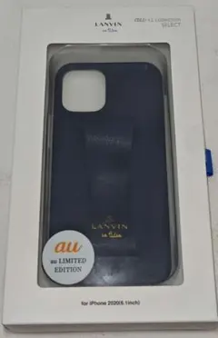 (Ba5)LANVINenBleuiPhone12/12pro用ケース ネイビー