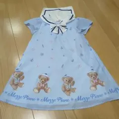 ☆ぱんまん様専用☆メゾピアノ　マリンくま　セーラーワンピース　120cm
