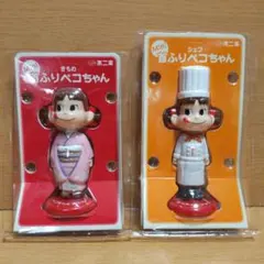 不二家ペコちゃん&ポコちゃんミニ首振りフィギュア - メルカリ