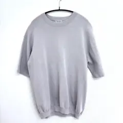 【美品】B&Y ユナイテッドアローズ　サマーニット　ライトグレーMのサムネイル