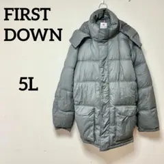 FIRST DOWN ファーストダウンダウンジャケット フード付き（着脱可）5L