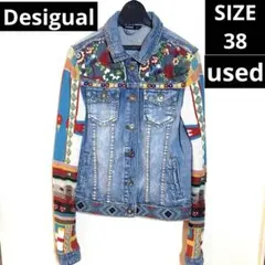 早い者勝ち‼︎美品【used】Desigual 刺繍デニムジャケット 38