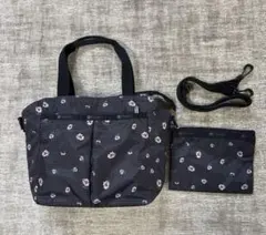 【美品】日本限定 レスポートサック バリーローズ ショルダー 2way ブラック