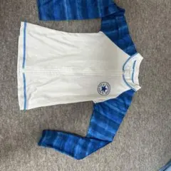 長袖ラッシュガード 120サイズ ホワイト/ブルー　コンバース　記名あり