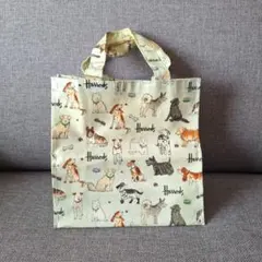 Harrods 犬イラスト トートバッグ