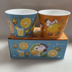 スヌーピー　ミニカップ2個セット　日本生命