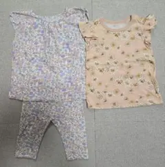 ユニクロ　PAUL & JOE　コラボ　花柄　トップス　レギンス