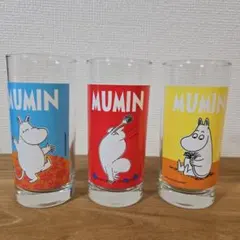 MOOMIN ムーミン　MAXハンバーガー　ノベルティムーミングラス3種セット