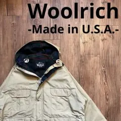 USA製！！【Woolrich ウールリッチ】マウンテンパーカー　80s