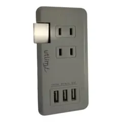 【美品】ポータブルコンセント USBポート付 ユートリムエル