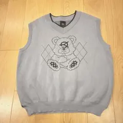 OY ノースリーブニット　ブルー