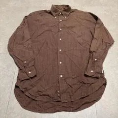 J crew ジェークルー　長袖シャツ　チェック　茶色　　ビンテージ 90s Sのサムネイル
