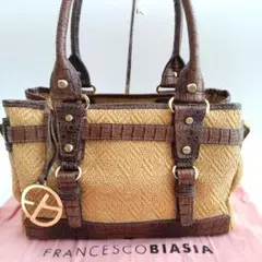 【極美品】【希少】フランチェスコビアジア　ハンドバッグ　レザー　光沢　ブロンズ 2026年最新】FRANCESCO BIASIA レディース トートバッグの人気アイテム