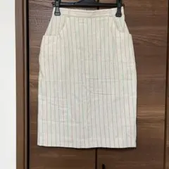 ストライプ タイトスカート 古着 ヴィンテージ アンティーク 春物 春夏物