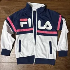 FILA★フィラ ジャージ 130 ネイビー/ホワイト/ピンク　　上下セット