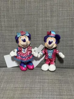 ミニー ミッキー パルパルーザ ぬいぐるみバッジ