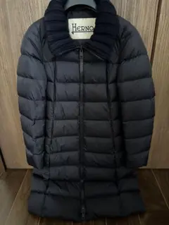 Herno ネイビー ロングダウンジャケットサイズ40値下げしました！