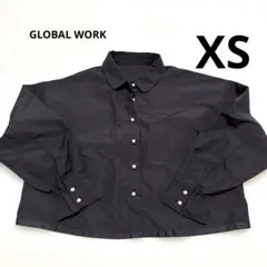 GLOBAL WORK パールボタン 長袖ブラウス ブラック XSのサムネイル