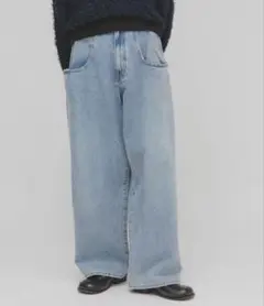 kbf BIGポケットデザインデニム　ライトブルー　36