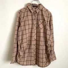 SKYBOMBER トップス　シャツ　ブラウス　【M】　チェック柄　長袖