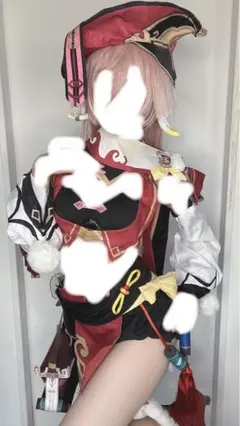セット済みウィッグ　原神　煙緋　えんひ　コスプレ 耐熱ウィッグ 原神 煙緋 （えんひ）の通販 by キヨちゃん's shop