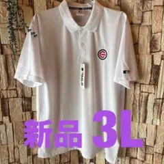 新品 タグ付きMLB Chicago Cubs ポロシャ白 3Lサイズのサムネイル