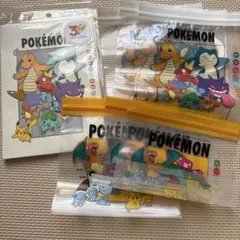 スリーコインズ　スリコ　ポケモン　ポケットモンスター　付箋　ジップロック　M、L