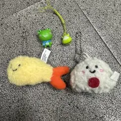 可愛いぬいぐるみセット ストラップ付き