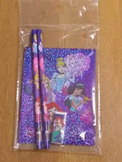ディズニー キラキラ文具4点セット　プリンセス