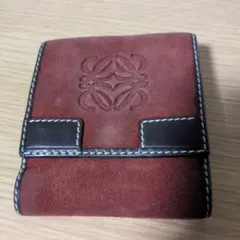 LOEWE 名刺入れ カードケース レザー 赤 - メルカリ