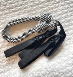 新品　Ball & Chain ブラック×ホワイト　ストラップ