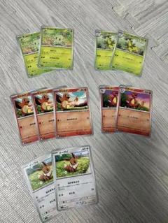 ポケモンカードセット イーブイ ヒトカゲ やトレーナーズカードなどまとめ売り。
