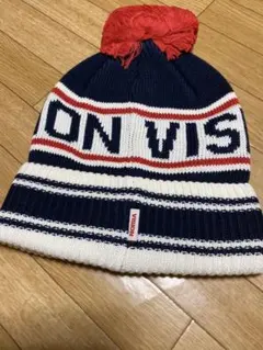 ⭐︎VISION STREET WEAR⭐︎ニット帽 ネイビー×ホワイト×レッド