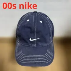 00s 希少　NIKE ナイキ　刺繍ロゴ　ベースポールキャップ　シティ　古着