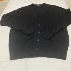 UNIQLO エクストラファインメリノカーディガン (ブラック・Mサイズ)