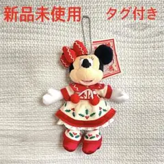 東京ディズニーランド　ミニー　クリスマスファンタジー　2015 ぬいぐるみバッジ