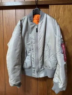 ALPHA MA-1 フライトジャケット シルバー