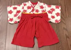 【美品】セレモニーロンパース　着物　70センチ