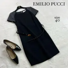 エミリオプッチ　ブラックドレス　36 エミリオプッチ ブラックドレス 36