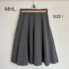 MHL. マーガレットハウエル　コットン　スカート　グレー　サイズI