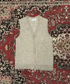 USA製 Kentfield ベージュ ニットベスト Mサイズ