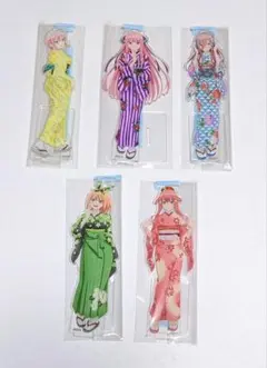 五等分の花嫁　TSUTAYA限定　アクリルスタンドフィギュア　5点セット