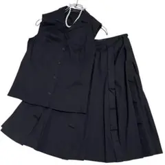 美品✨ PRADA プラダ ノースリーブスカートセットアップ 40 コットン混