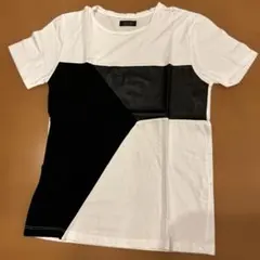 ⭐️本日終了【極美品】ZARA MAN Tシャツ ホワイト ブラック 切替⭐️のサムネイル