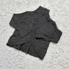 【c7153】カーディガン 長袖　グレー　ニット