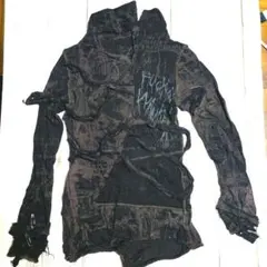 h.naoto dark red rum トップス　カットソー h.naoto - き3 エイチナオト DARK RED RUM 退廃 ゴスロリ カットソー