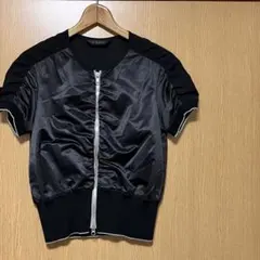 美品　ネロ　ジップアップトップス　ブルゾン　半袖
