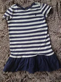 Ralph Lauren ストライプ 半袖ワンピース 18M