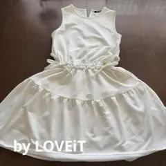 by LOVEiT サイドカットアウトふくれジャガードワンピース 160のサムネイル